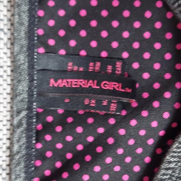 NWT MATERIAL GIRL "DENIM FEEL" FLORAL ACCENTED BIKINI BOTTOMS (M) - Picture 6 of 9